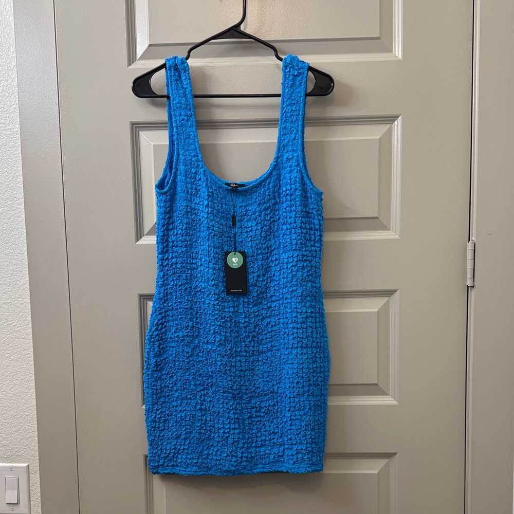 Rails Vibrant Blue Textured Dress